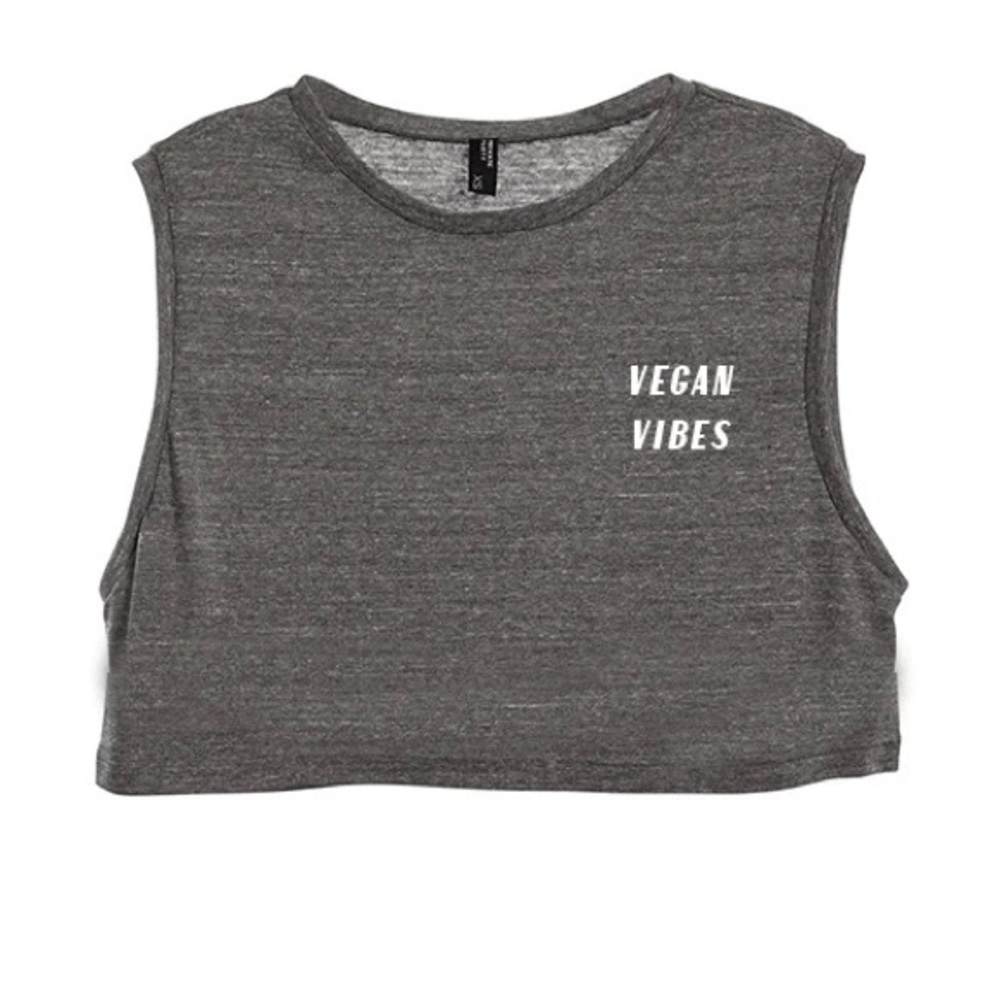 Women’s Crop Top Vegan Vibes